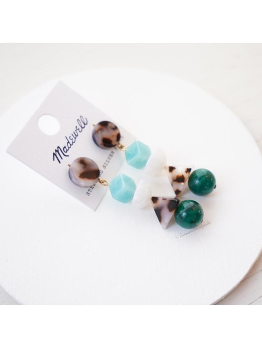 Madewell Geometric Stack Statement Earrings - Picture 3 of 5